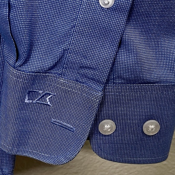 Cutter & Buck Ford Business Shirt Embroidered Blue Button Down Men's Size M - Picture 4 of 8